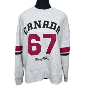 Hudson's Bay Womens Small Slogan Crew Neck Crew Sweatshirt